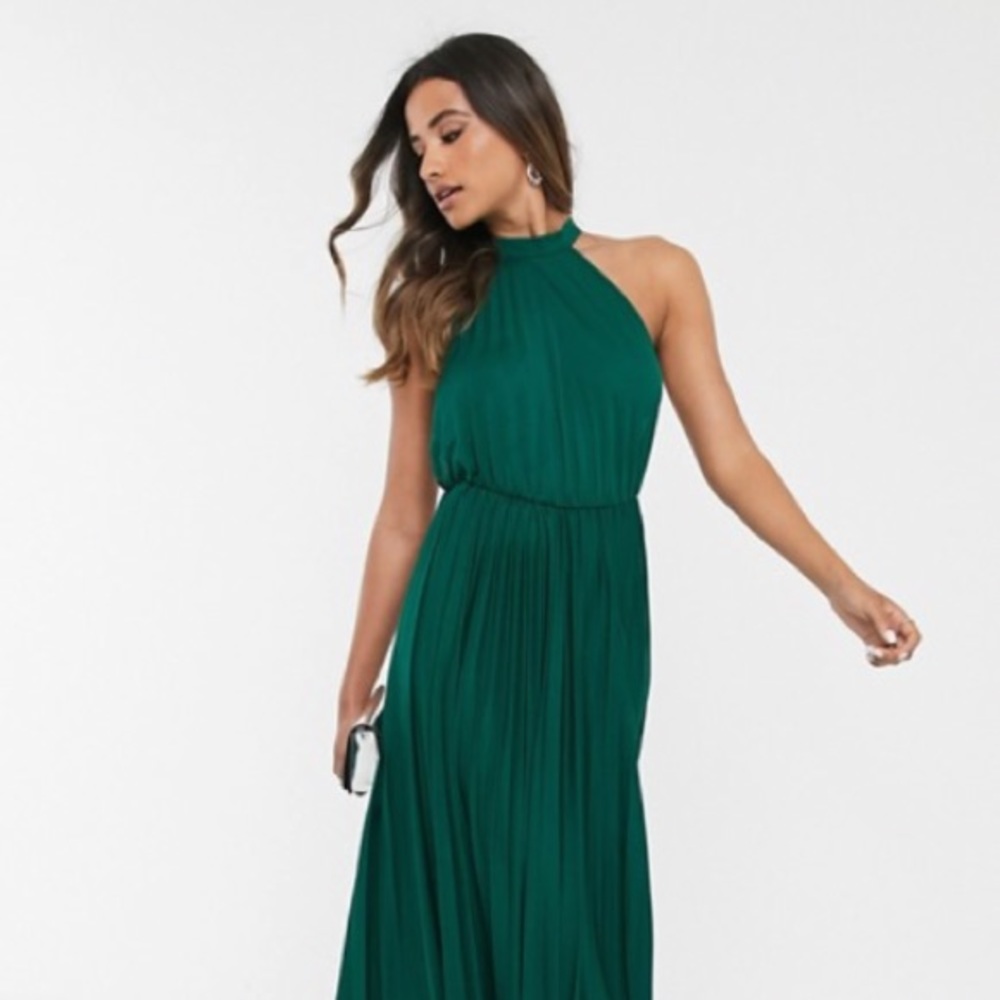ASOS emerald green maxi dress